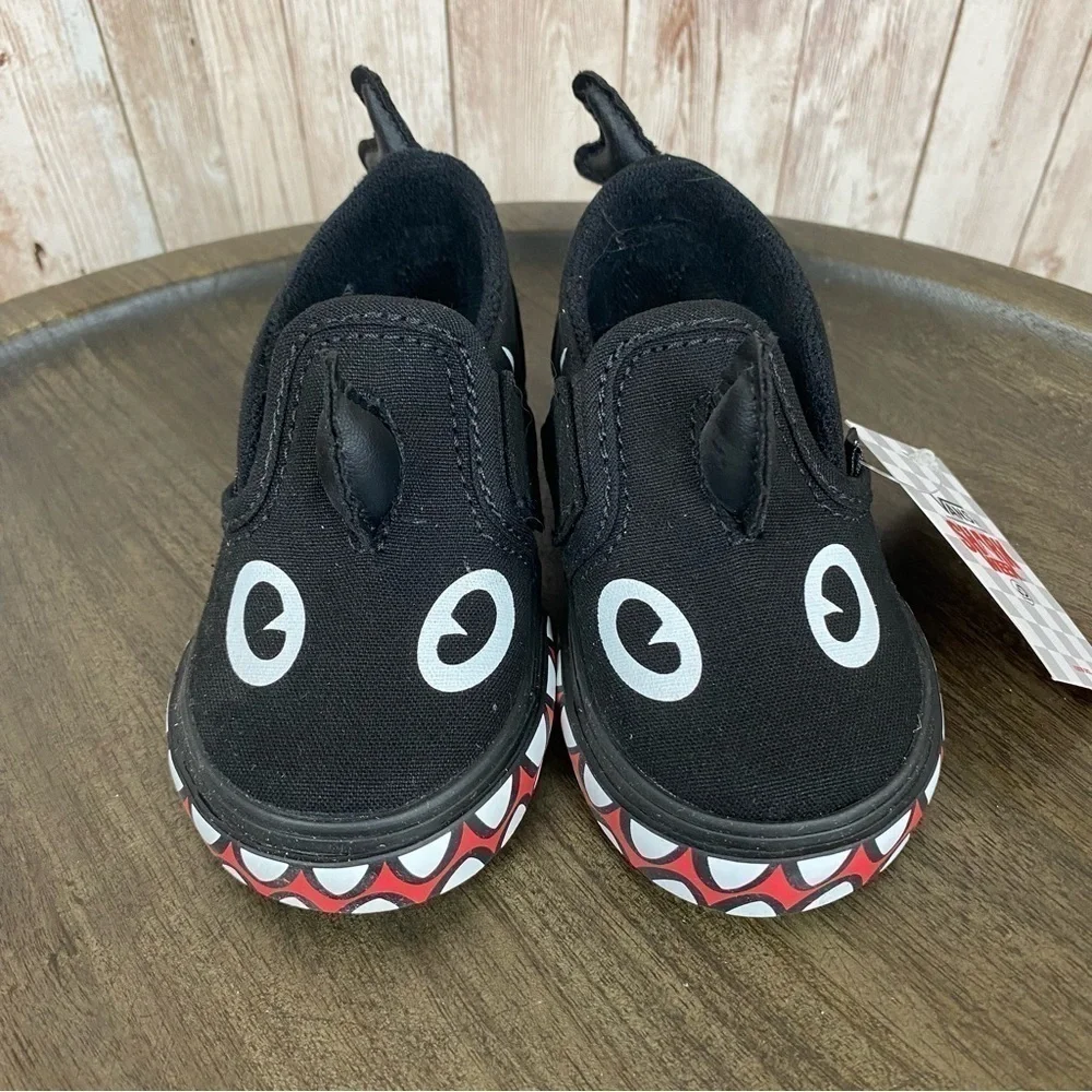 Vans Slip On V Shark Week Sneaker Size‎ 4.5 Toddler